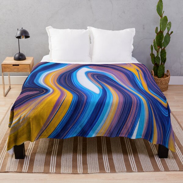 Item preview, Abstract 07 - Enchanted Swirls - Yellow Blue Purple designed and sold by Artekinium.