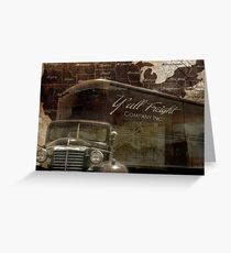 Vintage Trucker Road Travel USA Greeting Card