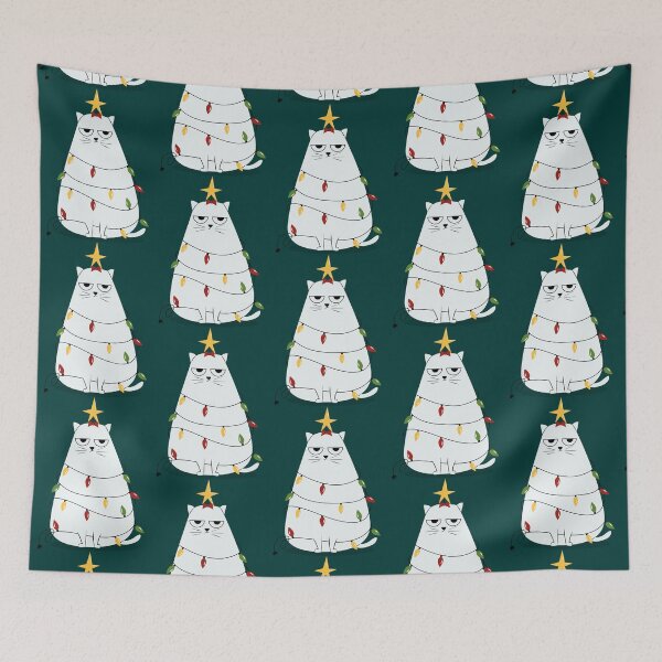 Item preview, Grumpy Christmas Cat designed and sold by AdellaHoeger.