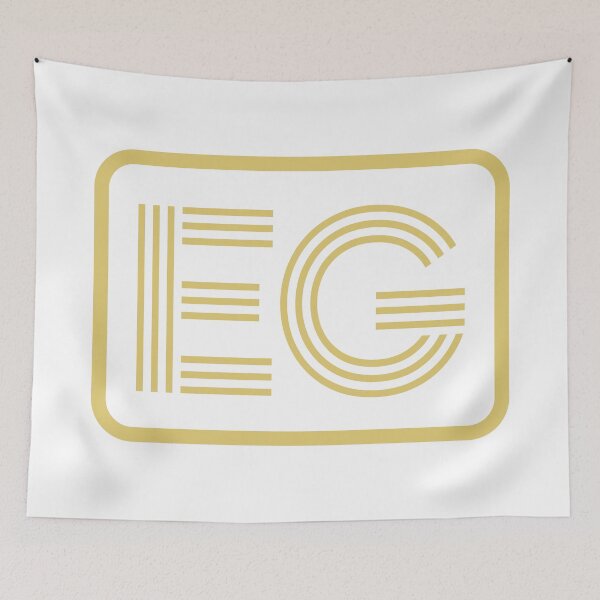 Item preview, EG Initials Gold Geometric Letters designed and sold by Jeallan Designs.