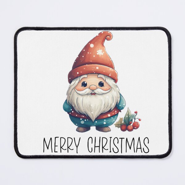 Item preview, Merry Christmas Cute Christmas gnome in red hat designed and sold by Inktown.