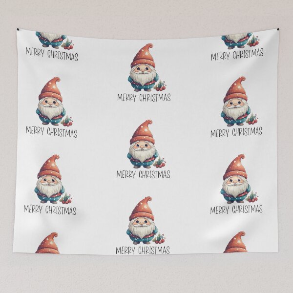 Item preview, Merry Christmas  Cute Christmas gnome in red hat designed and sold by Inktown.