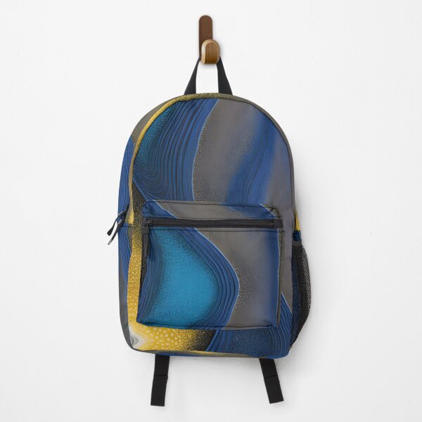 Item preview, Abstract 08 - Tranquil Symphony - Blue & Gold designed and sold by Artekinium.
