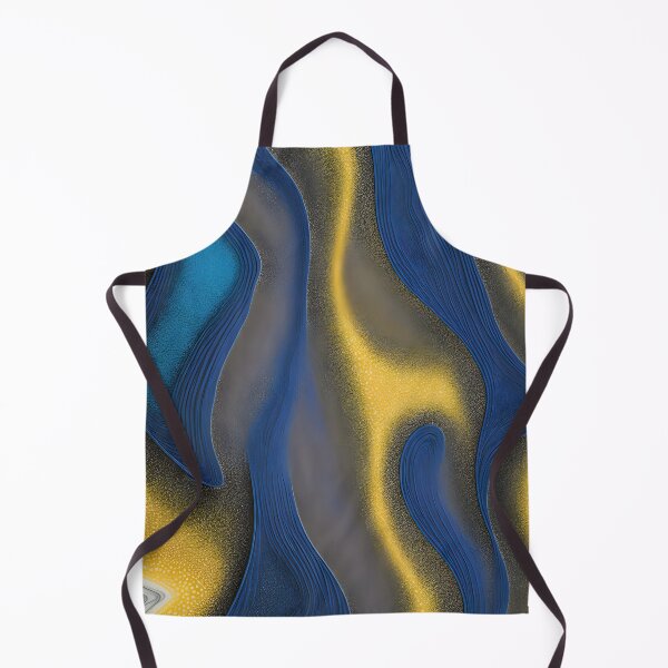 Item preview, Abstract 08 - Tranquil Symphony - Blue & Gold designed and sold by Artekinium.