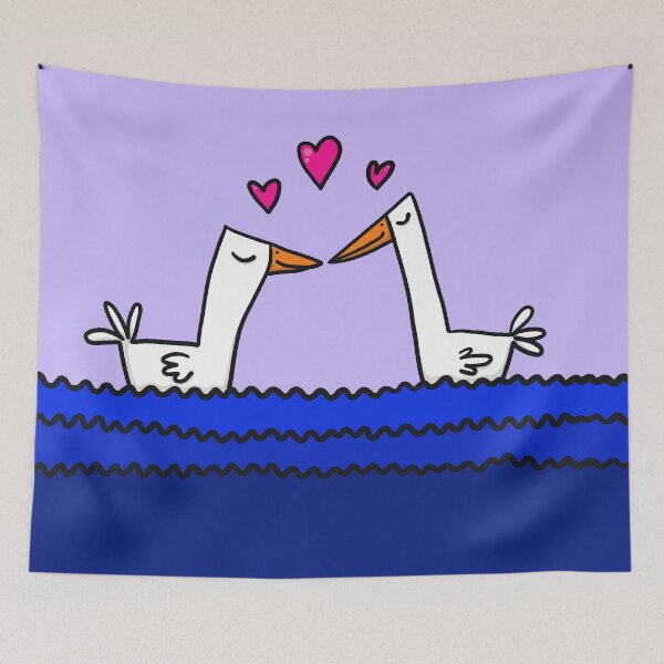 Item preview, swans in love designed and sold by ThomaeArt.