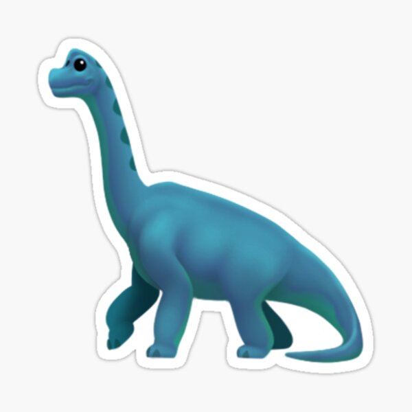 Item preview, blue dino emoji designed and sold by Megan DeVaney.