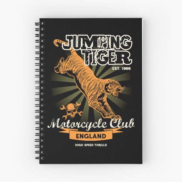 Item preview, Jumping Tiger Motorcycle T-Shirt designed and sold by Bianca-Design.