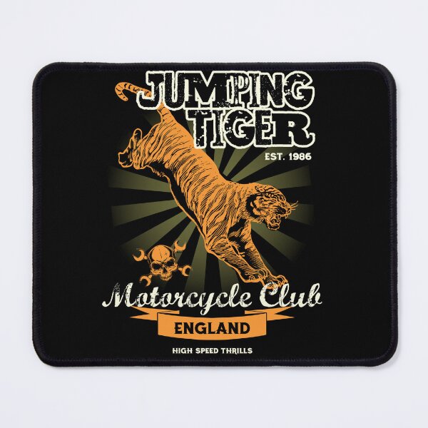 Item preview, Jumping Tiger Motorcycle T-Shirt designed and sold by Bianca-Design.