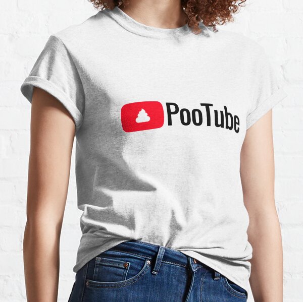 In Those Awkward Social Moments, Reach For PooTube - Reliable & Rewarding! Classic T-Shirt