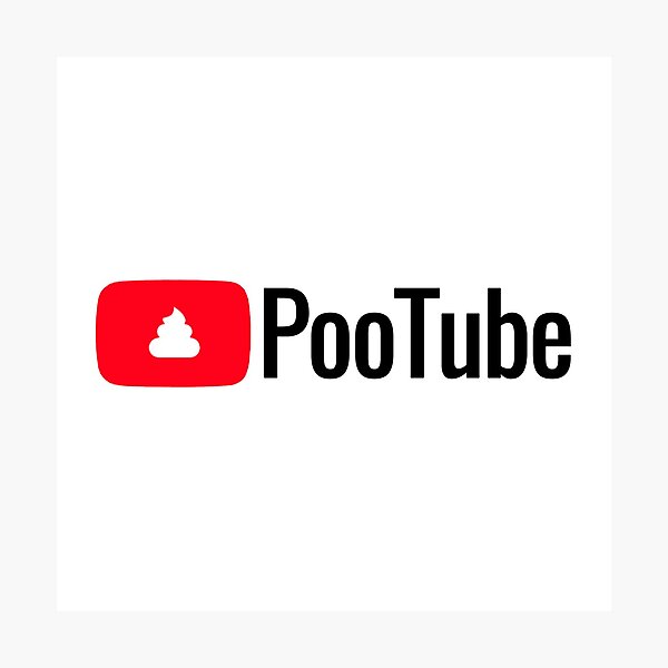 In Those Awkward Social Moments, Reach For PooTube - Reliable & Rewarding! Photographic Print