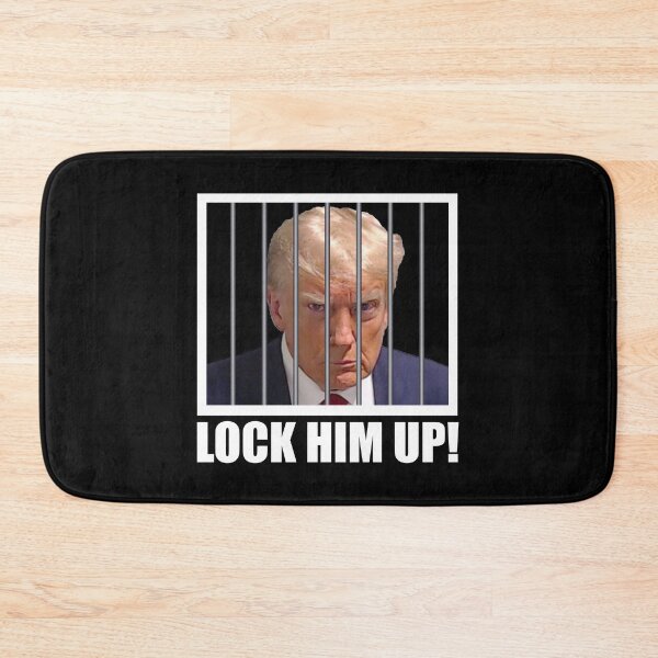 Item preview, Lock Him Up! Trump Mugshot designed and sold by Cat Lady Designs.