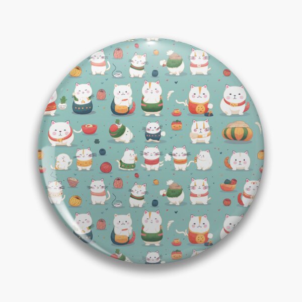 Item preview, Cute Kid Cat Pattern seamless designed and sold by warayut.