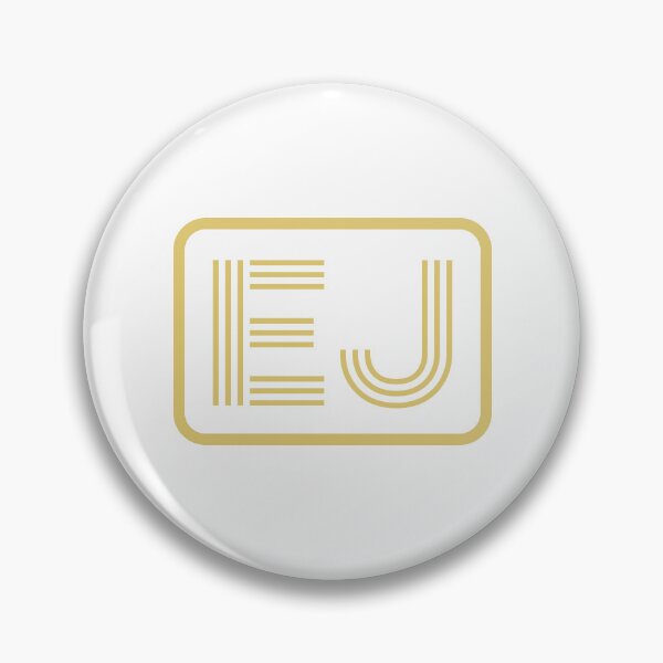 Item preview, EJ Initials Gold Geometric Letters designed and sold by Jeallan Designs.