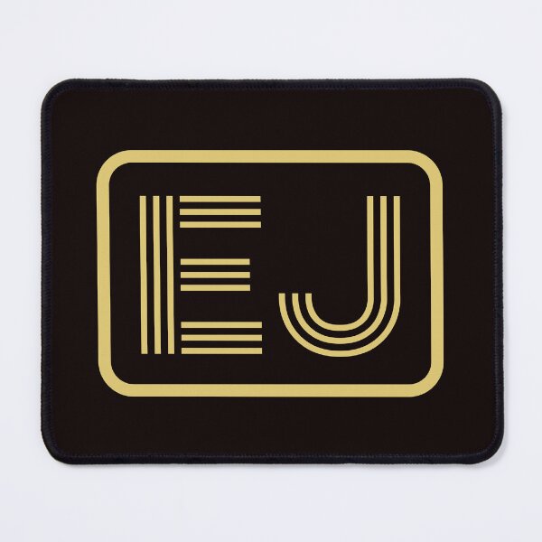 Item preview, EJ Initials Gold Geometric Letters designed and sold by Jeallan Designs.