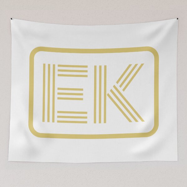 Item preview, EK Initials Gold Geometric Letters designed and sold by Jeallan Designs.