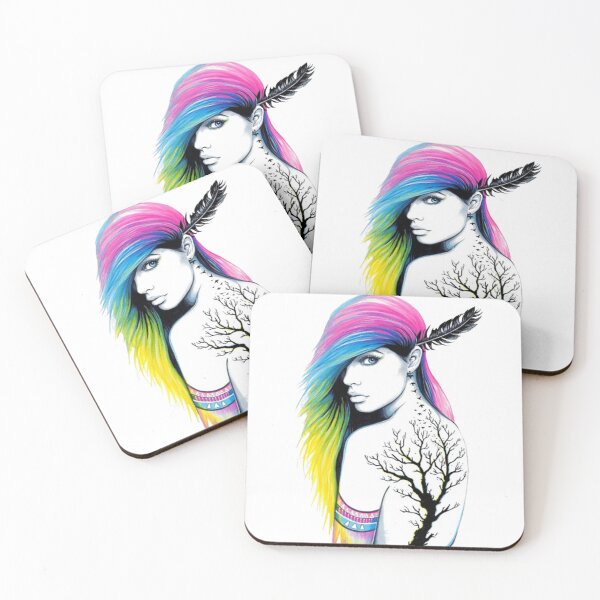 Item preview, Woman with a tattoo illusttation designed and sold by bayanshop23.