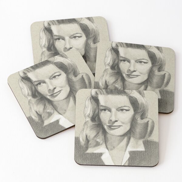 Item preview, Katharine Hepburn Portrait Drawing designed and sold by Ian  Oz.