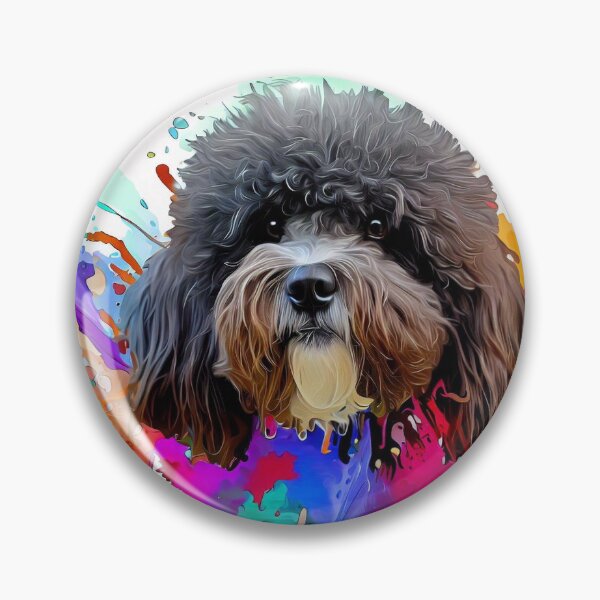 Item preview, Portuguese Water Dog Splash Art designed and sold by The Digital Compass.