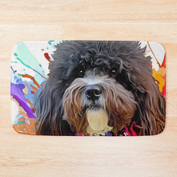 Item preview, Portuguese Water Dog Splash Art designed and sold by The Digital Compass.