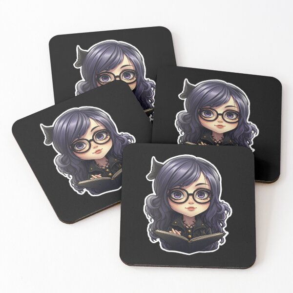 Item preview, Nerdy Goth Girl (black) - nerd girl collection v3 designed and sold by Tabuku.