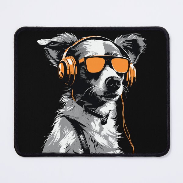 Item preview, dog with headphones (6) designed and sold by atzek.