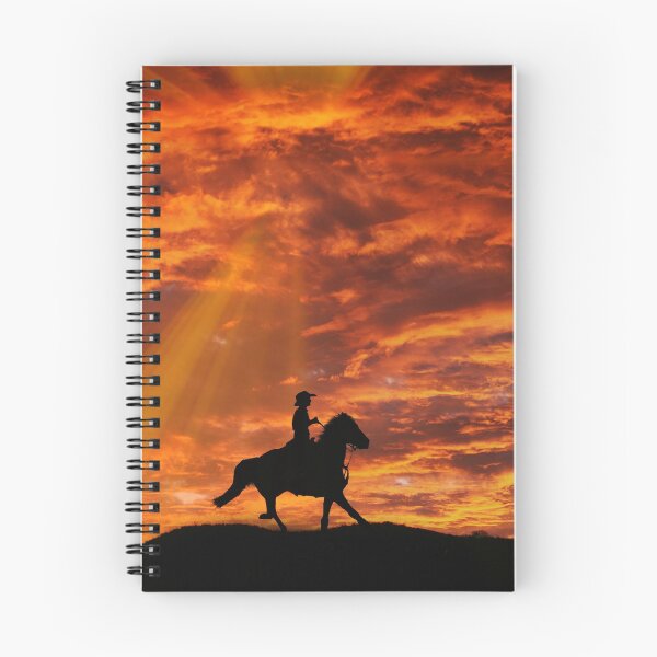 Item preview, Country Western Riding Cowboy and Sunset designed and sold by Stephanie Laird.