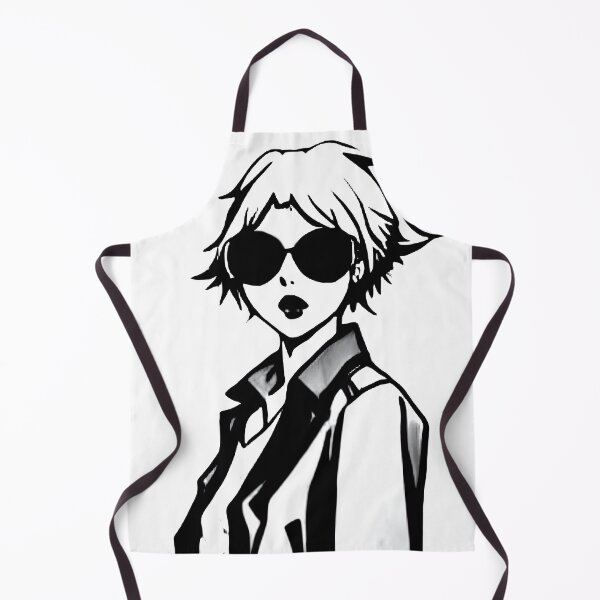 Item preview, Black and white drawing of a blonde girl with sunglasses designed and sold by DorianSlate.