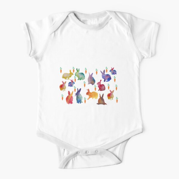 Rabbit's heaven Short Sleeve Baby One-Piece
