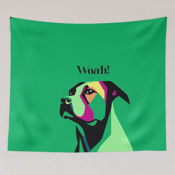 Item preview, Woah! Bulldog, psychedelic Artwork Nº15N designed and sold by Bauani.