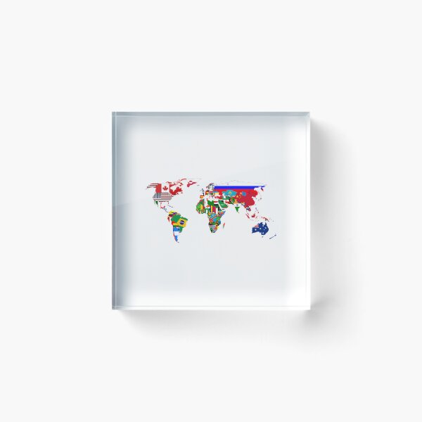 Item preview, World Flags Map   	 designed and sold by tevfdrbbgs9.