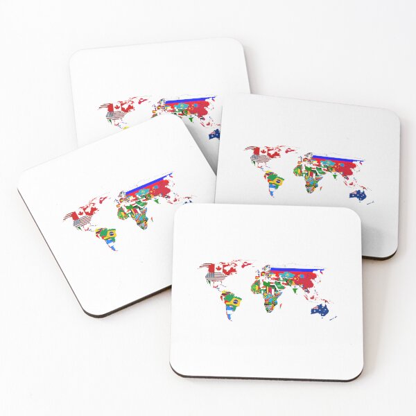 Item preview, World Flags Map   	 designed and sold by tevfdrbbgs9.