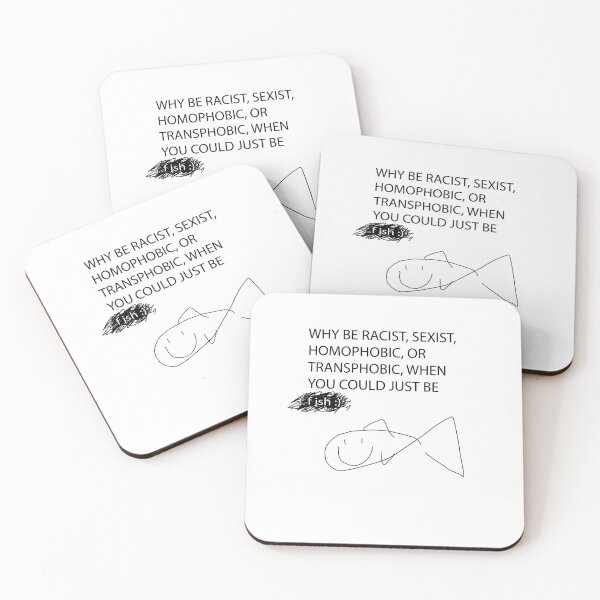Item preview, fish black text designed and sold by estrogendered.