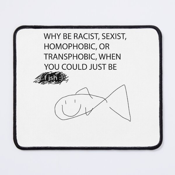 Item preview, fish black text designed and sold by estrogendered.
