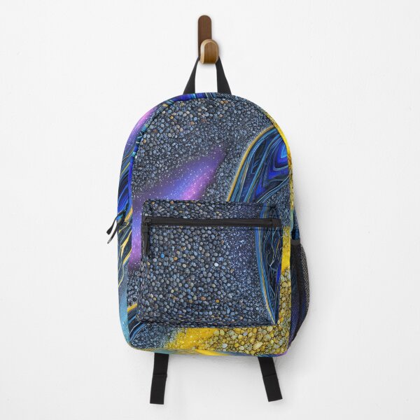 Item preview, Abstract 09 - Cosmic Melody - Blue Purple Gold designed and sold by Artekinium.