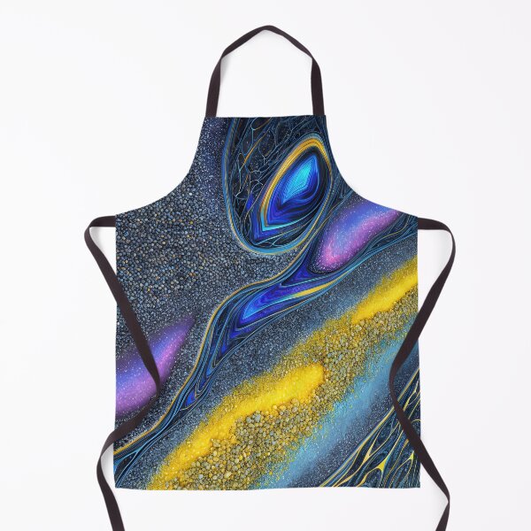 Item preview, Abstract 09 - Cosmic Melody - Blue Purple Gold designed and sold by Artekinium.