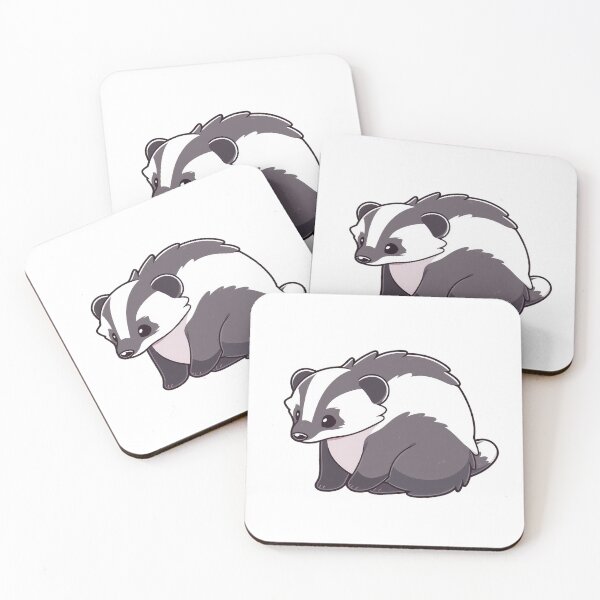 Item preview, Cute black and white badger designed and sold by SundayDonuts.