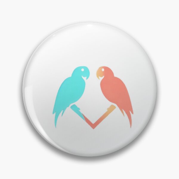 Item preview, Two Macaws in Love on a Trunk designed and sold by MinimalistHaven.