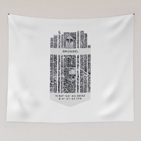 Item preview, BELGIUM Brussels - Latitude/Longitude designed and sold by ALLesROUNDER.