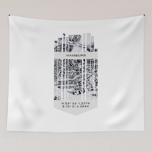 Item preview, GERMANY Hamburg - Latitude/Longitude designed and sold by ALLesROUNDER.