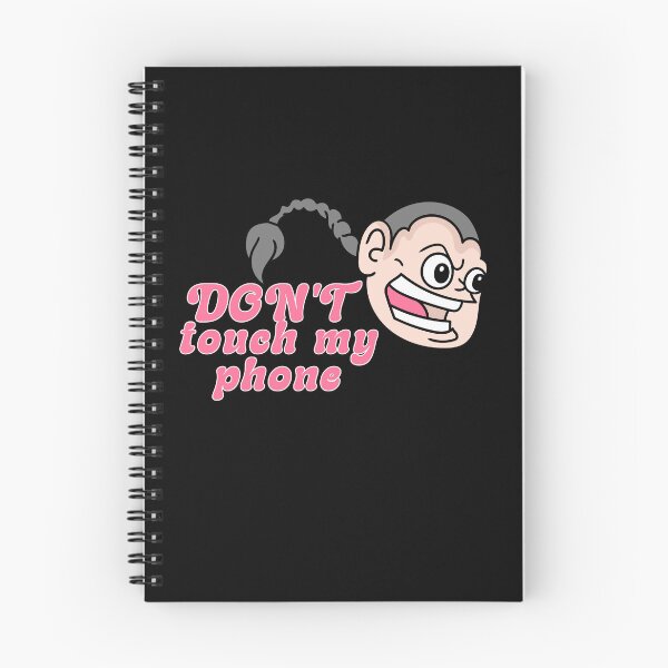 Item preview, don't touch my phone angry quote go away, leave me alone, visco girl funny introvert sarcasm angry face designed and sold by YellowishStore.