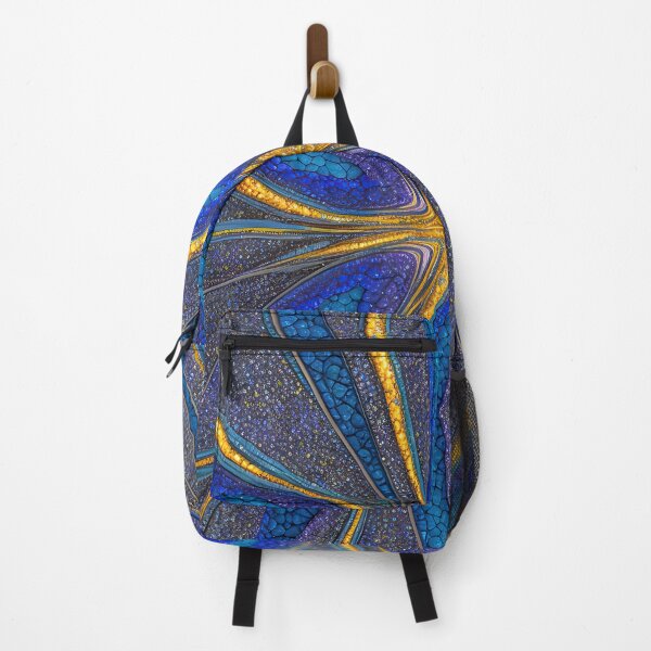 Item preview, Abstract 10 - Mesmerizing Tangle - Blue Purple Gold designed and sold by Artekinium.