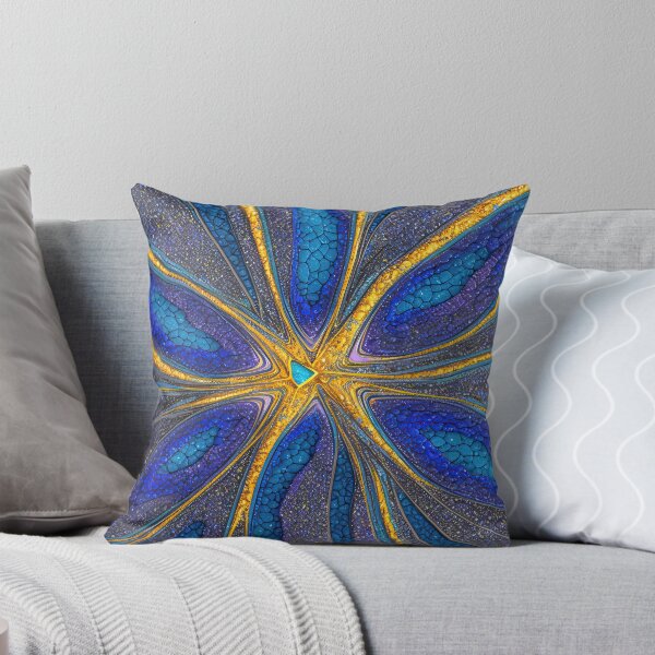 Item preview, Abstract 10 - Mesmerizing Tangle  - Blue Purple Gold designed and sold by Artekinium.