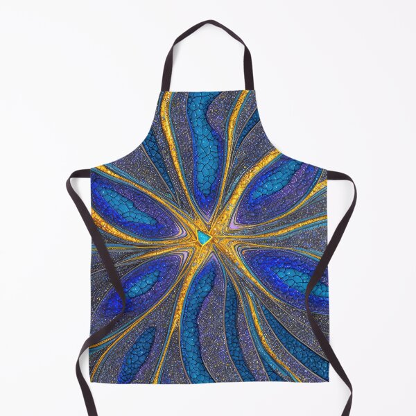 Item preview, Abstract 10 - Mesmerizing Tangle - Blue Purple Gold designed and sold by Artekinium.