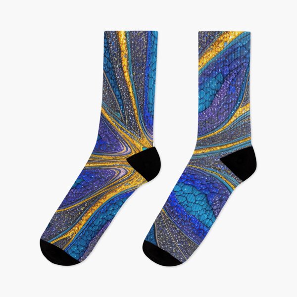 Item preview, Abstract 10 - Mesmerizing Tangle  - Blue Purple Gold designed and sold by Artekinium.