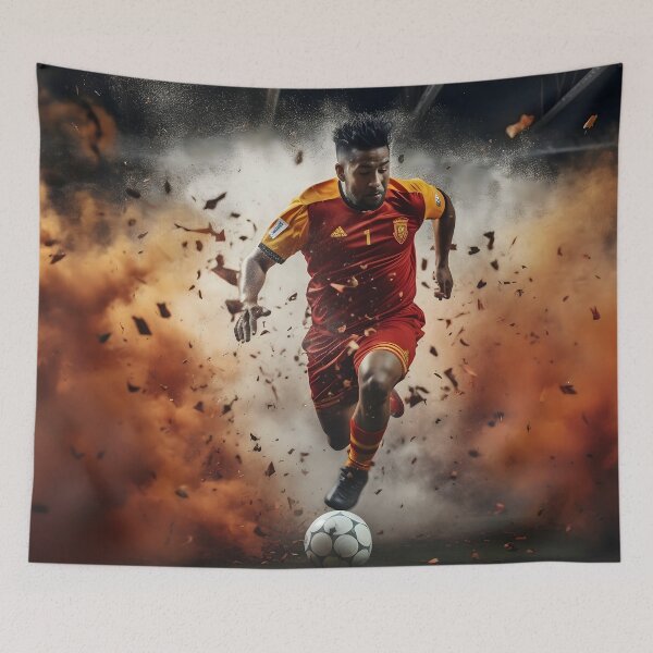 Item preview, Solo Man Playing Soccer Action Shot designed and sold by dcrc.