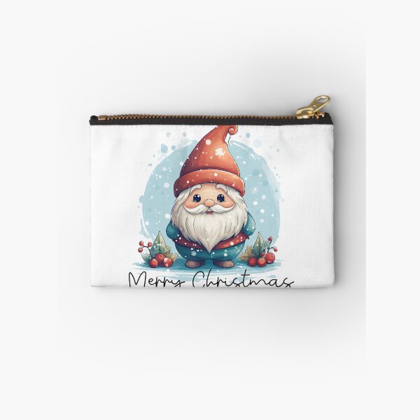 Item preview, Merry Christmas  Cute Christmas gnome in red hat with snow designed and sold by Inktown.