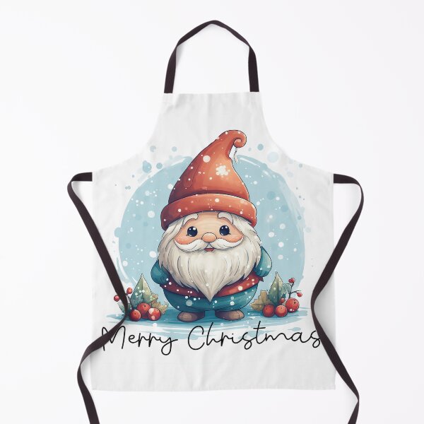 Item preview, Merry Christmas  Cute Christmas gnome in red hat with snow designed and sold by Inktown.
