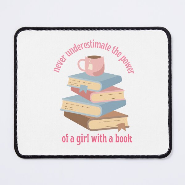 Item preview, never underestimate the power of a girl with a book designed and sold by stickersxbecca.