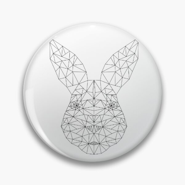 Item preview, Rabbit Low Poly Art.  Polygonal Outline Design. designed and sold by AnnaVioletStore.