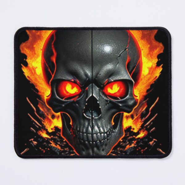 Item preview,  Fire and scary Angry skull with fire and black bacground  designed and sold by mhamdy1986.